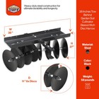 Field Tuff 39 Inch Tow Behind Garden Soil Cultivator Sleeve Hitch Disc Harrow