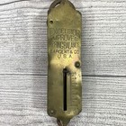 Antique Brass Hanging Scale 50 Lb Excelsior Improved Spring Balance Usa Vintage