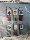 Vintage 1989 Needlecraft Ala Mode Needlepoint By Numbers Windsocks  6  Ornaments