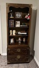Vintage Drexel Heritage Et Cetera Chinoiserie Bookcase Cabinet Hand Painted