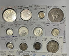 World Silver 20 Coin Lot  Mixed Countries  Values  Sil Contents  Types  Etc 