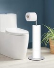 Toilet Paper Holder Stand  Free Standing Toilet Paper Roll Holder With Reserve