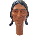 Marx Johnny West 1960 s-70 s Auth orig  Chief Cherokee Head   Pieces Mask Lot