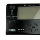 Korg Tm-60 Bk Black Combo Tuner Metronome Multi Instrument Tested Works Great
