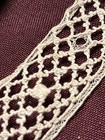 Vtg Lace Trim Roll Sewing Craft Ribbon Nos Embroidered Antique White Crocheted