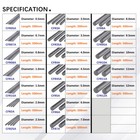 Carbon Fiber Rod Od 1mm 2mm 3mm 4mm 5mm 6mm 7mm 8mm 9mm 10mm 11mm 12mmx500mm