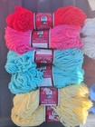 Vtg Lot Of 12 Skeins Aunt Lydia   s Heavy Rug Craft Yarn Mix Of 7 Different Colors