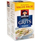 Quaker Instant Grits Original  0 98 Oz 22 Count  