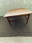 Vintage Gunnar Schwartz Mid Century Modern Danish Square Teak Coffee side Table