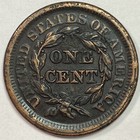 1851 Braided Hair Large Cent Almost Uncirculated Au Coin  Issues  18526