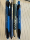 Vintage Viagra Drug Rep Promotional Ink Pens Lot Of  4 3plastic 1metal