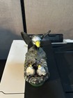 Cast Iron Mechanical Bank J e Stevens American Eagle   Eaglets Pat Jan 23 1883