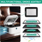 2 In 1 Air Purifier Multifunctional Smokeless Ashtray For Normal  White-1 