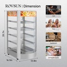 Rovsun 5-tier Food Warmer Display Pizza Warmer commercial Countertop Food Warmer