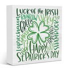 St  Patrick s Day Table Decoration Irish Blessing Shamrock St Patrick s Happy