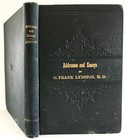 1892 Antique Medical Medical Book Essays Lydston M d  Owned Beckett Skulls Illus