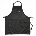 Chef Apron Cotton Canvas Adjustable Bib W Pockets Kitchen Cooking