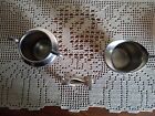 Shabby Antique Sugar Bowl   Creamer Pitcher Silver Plated Sugar Cube Tong Ship