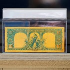 100mg 24k Gold 1901  10 Ten Dollars Bison Legal Tender Currency With White Coa