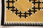 Antique Navajo Rug Large Native American Eye Dazzler 60x33 Weaving Textile Vtg