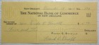 Vintage 1959 Bank Check New Orleans National Bank Of Commerce- Never Cashed  5