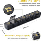 Large Monthly Pill Organizer 28 Days Portable One Month Pill Box Weekly Case