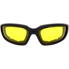 Kickback Motorcycle Padded Atv Riding Safety Glasses Yellow Lens