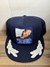 Vintage Boots   Coots Well Fire Fighters  Hat Usa Trucker Snapback Blue Houston