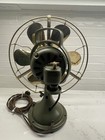 Vintage Ge 6 Blade Brass Cage Rare 13    2-star Fan - Nicely Restored