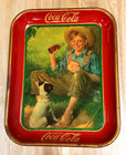 1931 Coca Cola Tray Norman Rockwell A Boy And His Dog 14 1 2  X 10 3 8 