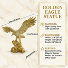 22 4  Large Eagle Statue Unfurling Its Wings Ornaments Statue  Golden Eagle Scul