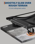 Pack Of 4 Heavy-duty 10000 Lbs Capacity Car Dolly Set 24x15  Steel Wheel Dollies