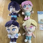 Boyfriends 4 Plush Dolls Lot W  Stickers  Pins badges   Keychain Multicolor