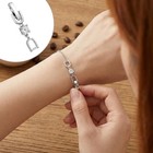 4pcs Rhinestone Bracelet Extenders Silver Jewelry Clasp For Necklace   Watch