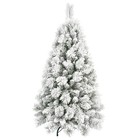 4ft Unlit Snow Flocked Christmas Tree  Artificial Xmas Tree With 350 Pvc pe Real