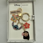 New Baublebar Disney Lilo Stitch Cluster Bag Sparkly Glass Stones Charm Keychain