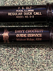 1 Ps Olt Company D-2 Duck Call Round Hole  nbu  Davy Crocket Guide Service Logo