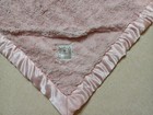 Zala Moon Baby Security Blanket Pink Fleece Satin Trim Pocket