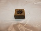 Vintage  lot Of 4  Square Steel Nuts -   -10 National Coarse Thread - 1     Outside
