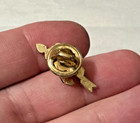 Vintage Cross Country Gold-tone High School Letterman   s Jacket Sports Pin