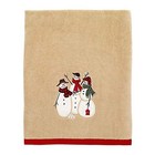  - Soft   Absorbent  Embroidered  Christmas Decorations  snowmen Bath Towel