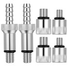 6pcs Lower Unit Gear Oil Pump Adapters Kit  Includes 3 8 Inch Metal Swivel 