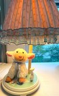 Vintage Baby  Lamp Lamb Nursery Decor Cottagecore Sheep Ruffle Farm Cute Works