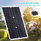 100 Watts Solar Panel Kit 100a 12v Battery Charger With Controller Car Bus Boat