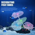 Plastic Aquariums Plant Simulated Jellyfish Ornaments Fake Leaves Tank