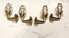 Nautical Vintage Antique Style Alleyway Bulkhead Wall Brass Small Light 4 Pcs