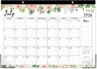 2026-2027 Desk Calendar - Jul 2026 - Dec 2027  18 Months Large Monthly Desk Cale