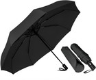 Umbrella Black Compact Travel Umbrella -windproof Auto Open close  Small Folding