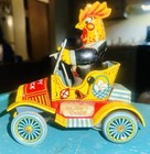 Super Rare Find  1957 Happy Chick Tin Friction Toy Car