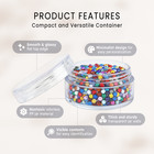 20 Packs 10 Gram 10ml High Quality Cream Cosmetic Sample Clear Jar Containers